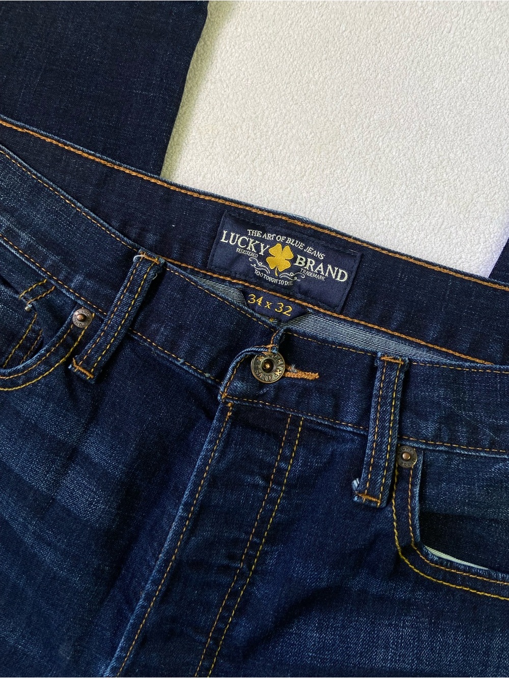 Lucky Brand Men's Indigo Blue Slim Straight Jeans